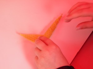 Rollen van een kaarsje