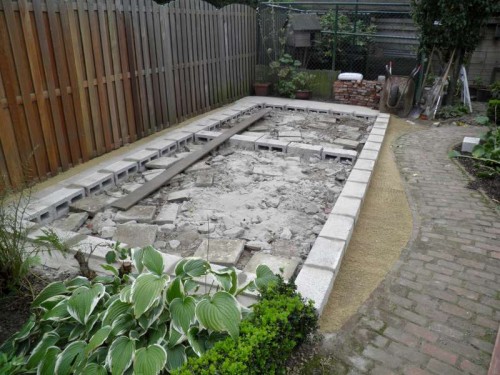 Fundament tuinhuis