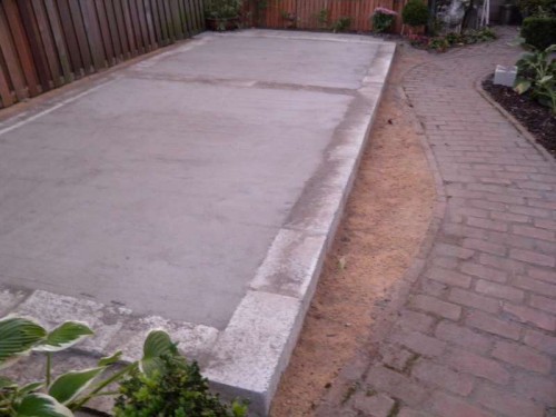 chapevloer, tuinhuis