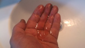 propolis, handen, slaolie