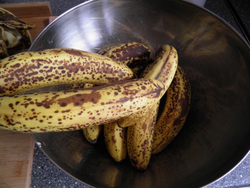 overrijpe bananen