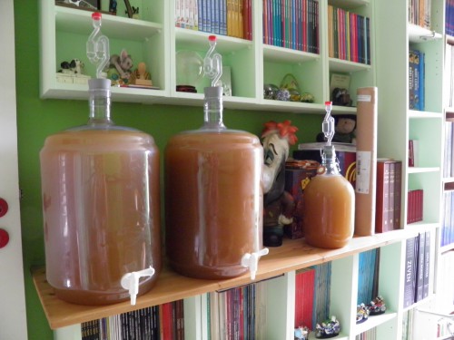 gistingsflessen, medeproduktie