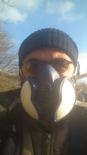 varroa, oxaalzuur verdampen, gasmasker