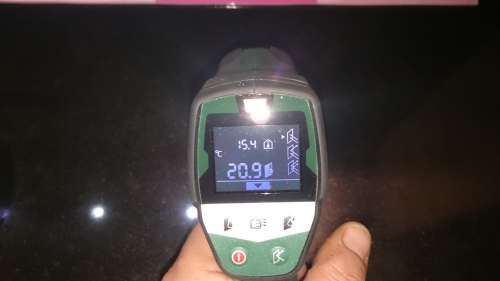 broedloos, temperatuursmeting bijenvolk